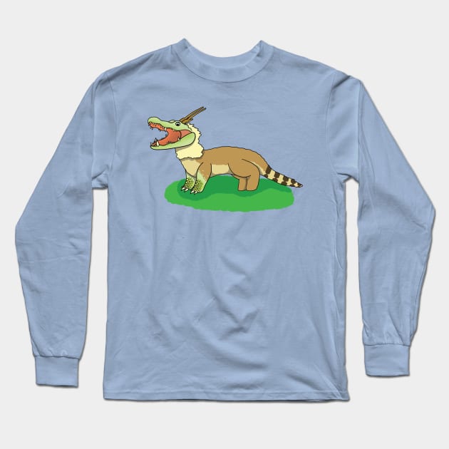 All Smiles Alligator :: Reptiles and Amphibians Long Sleeve T-Shirt by Platinumfrog